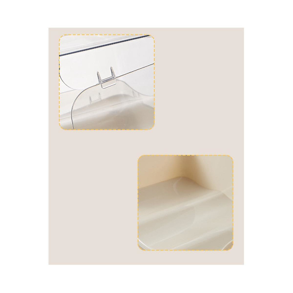 Krus Oppbevaringsstativ Skrivebord Multi-lags Transparent Støvtett Husholdning Stablet Organizer Oppbevaring R