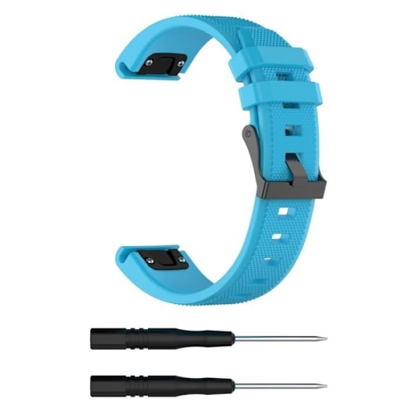 22mm Multisport GPS Fitness Erstatningsklokke for Fenix 5 - Blå