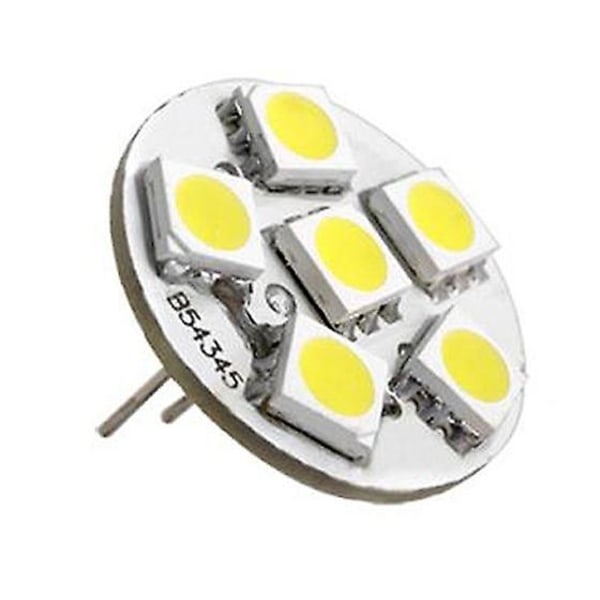 6 Smd led-lamppu G4 12v DC spottilamppu lämmin valkoinen Warm White