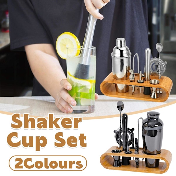 Cocktail Shaker Sæt Bar Værktøj Rustfrit Stål Blandingsglas Drink Shaker Kopper