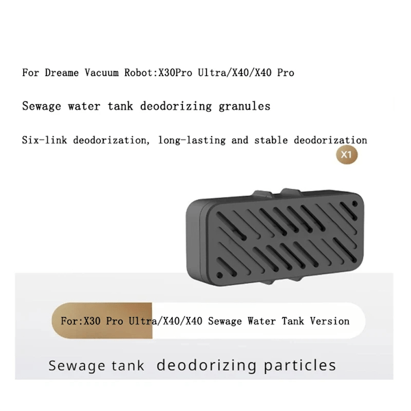 För Dreame X30Pro Ultra/X40/X40 Pro Tillbehör, Avloppstank Deodoriserande Partiklar Robotdammsugare Delar