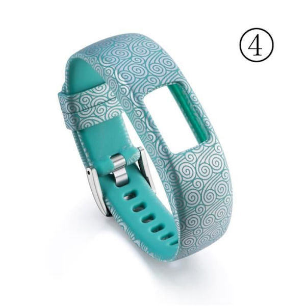 2018 Silikonerstatningshåndleddsstropp for Garmin Vivofit 4 Activity Fitness Tracker（L）