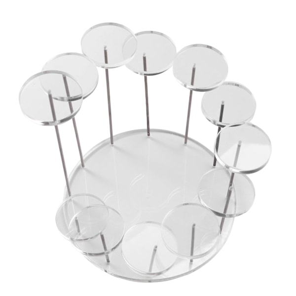 Cupcake stativ Akryl display stativ for smykker/kake Dessert stativ bryllup bursdagsfest dekorasjon Transparent