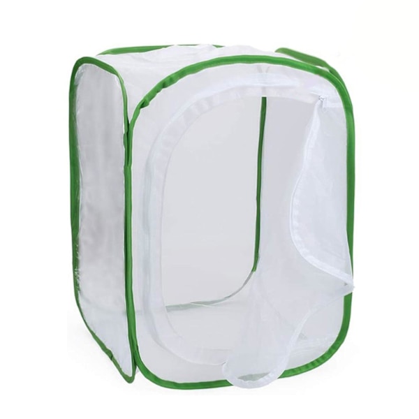 Foldbar Insektbur Lett Meshnett Insektbur For Jordbruksarbeider Hageentusiast Gave hg White Green L