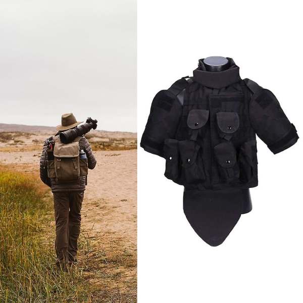 Tactical Vest Outdoor Painoa kantava Airsoft Miesten Musta