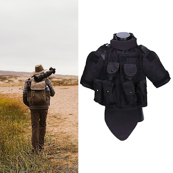 Taktisk Väst för Utomhus Vikt Bärning Airsoft för Män Svart
