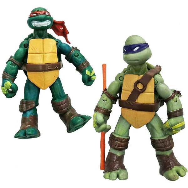 Ninja Turtles 4 kpl setti - Teenage Mutant Ninja Turtles Action Figure - TMNT hahmot Lalosliv 4 kilpikonnaa Sef hahmot - Ninja Turtles lelusetti - Ninja Turtles A