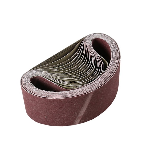 Sandpaper Belt Brown Aluminium Oxide Ring Sanding Abrasive Strip Replacement Tool for Sander Polishing 40 Grit