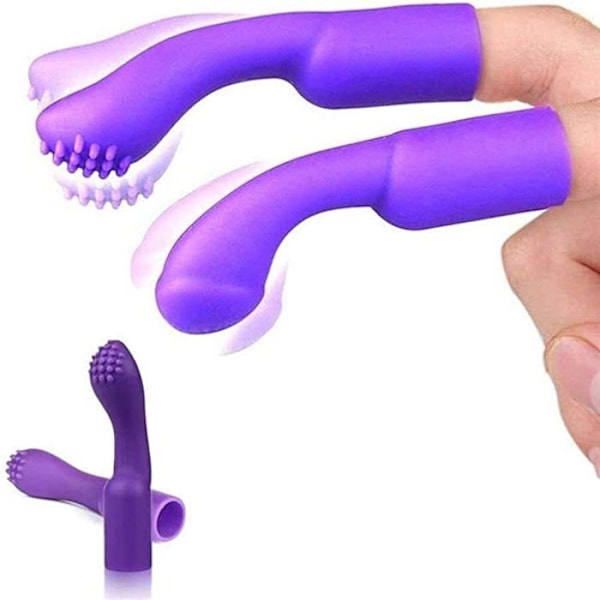 Fingervibrator, Masturbator, Vibrerande Massageapparat, Klitoris- och Bröstvårtstimulering, Vattentäta Sexleksaker för Dagligt Bruk1
