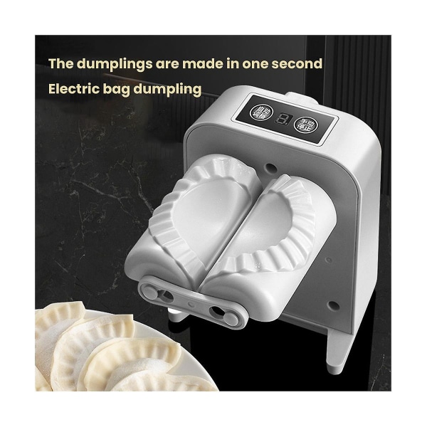 Automatisk Elektrisk Dumpling Maker Maskin Dumpling Mould Pressning Dumpling Skin Mould Tillbehör K Silver Gray
