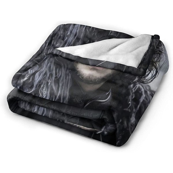 Kit Harington Jon Snow Pehmeä ja Mukava Lämpimät Fleece Peitot Rantapeitot Piknik-peitot -T465 -ES 50x40in 125x100cm