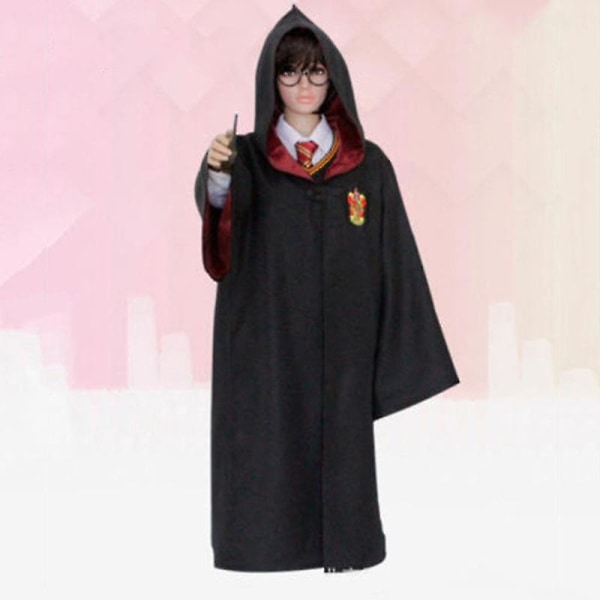 Harry Potter Voksen Børn Cosplay Kostume Gryffindor Fancy Dress Kappe Kappe -ge Gryffindor Kids 115cm