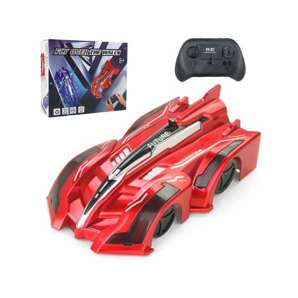 Fjernkontroll Veggklatrebil - Racing Toy, Red, Kid Xmas Gift