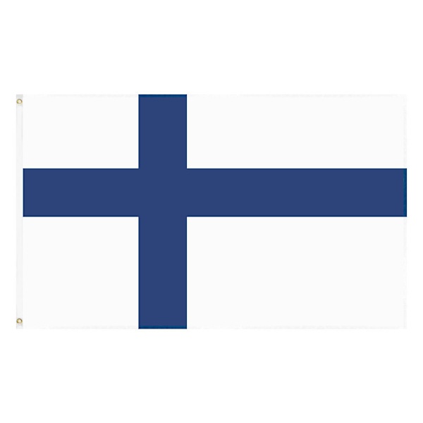 90*150cm Finlands flagga 3*5ft polyester flagga