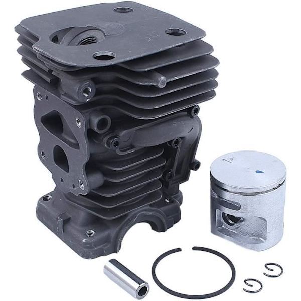 44 mm:n sylinterimäntäpaketti yhteensopiva Husqvarna 445 445E 450 450E Jonsered CS2245 CS2245S CS2250 moottorisahojen moottorin kunnostukseen