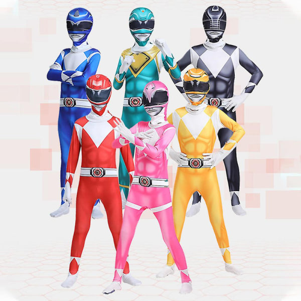4-9 år Barn Pojkar Jumpsuits Bodysuits Superhjälte Cosplay Skolfest Kostym Finklänning Outfits Presenter-Grön 4-5Years