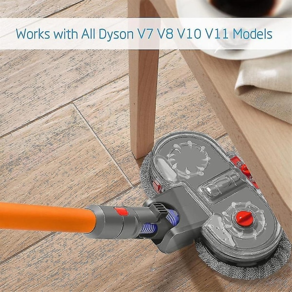 Elektrisk moppfäste kompatibel med Dyson V7 V8 V10 V11 V15 dammsugare, våt och torr Dyson mopp och mopp Mengying -HG