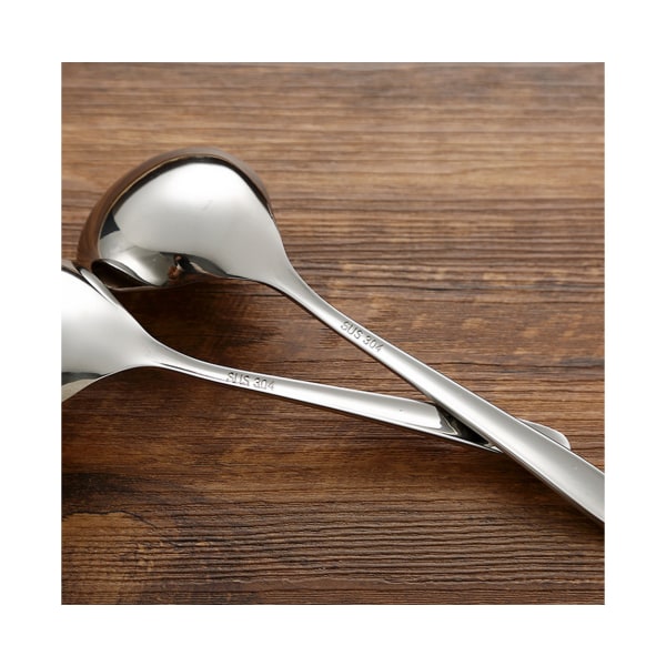 Liten slev för sås Serveringsslev i rostfritt stål Silver såsslev - Medium
