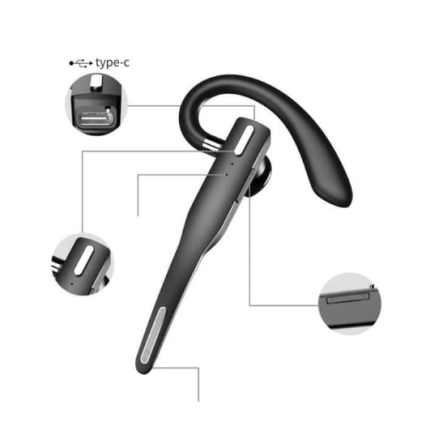 HODETELEFON - ØRETELEFON Bluetooth headset V50 Håndfri headset for mobiltelefoner