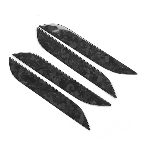 4 stk. Ytre Dørhåndtak Deksel Trim Ekte Karbonfiber Dekorasjon Passer Til Tesla Model S 2014-2021 Blankt Smidd Karbonfiber