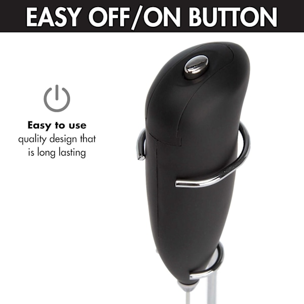 Håndholdt Visp med Stativ, Mini Blender Mixer for Kaffe, Frappe, Matcha, Espresso black