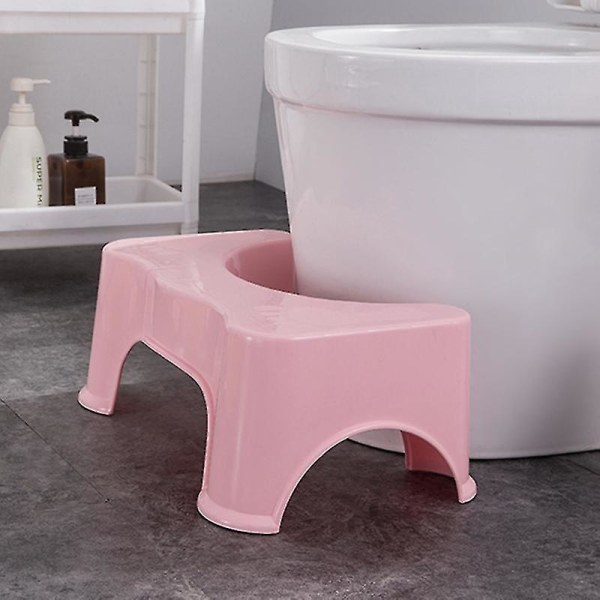 Toalettpall för Toalett Squatty Potty Barnstol för Barn Gravida Kvinnor Fotpall Pink