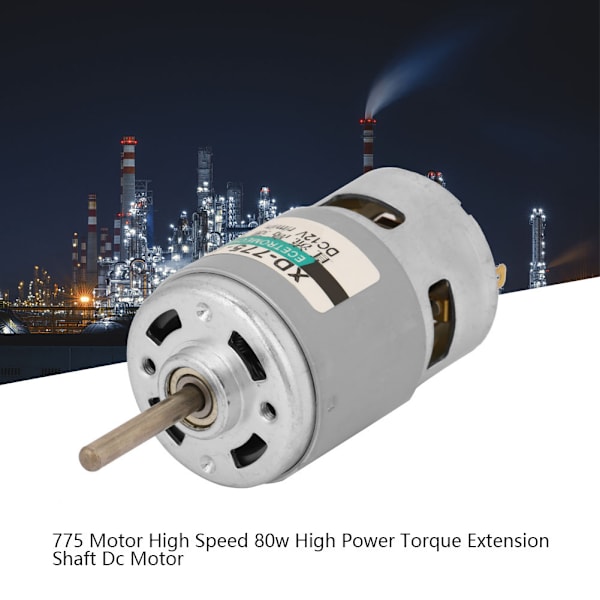 775-moottori, suuri nopeus, 80 W:n suuri teho, vääntöakselin jatke, tasavirtamoottori (12 V 10 000 RPM)