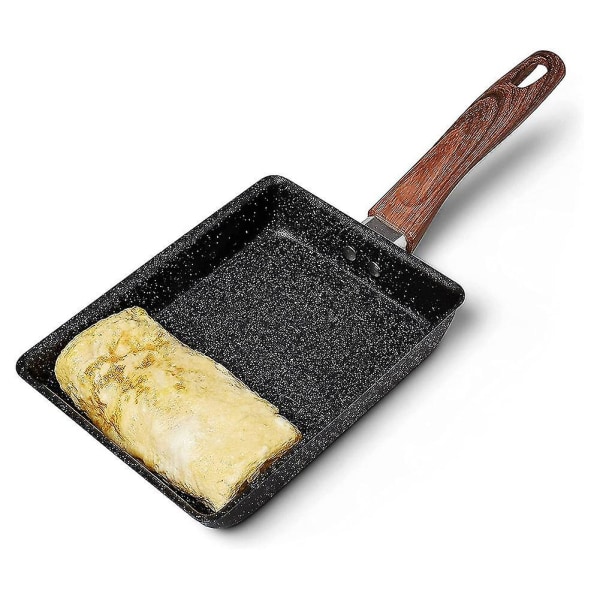 Tamagoyaki Pan Japansk Omelet Pan, non-stick Coating Firkantet Æggepande