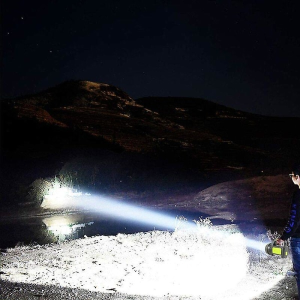 Super Kraftful USB Genopladelig LED Lommelygte 135000 Lumen 6000mah Høj Effekt Vandafvisende Lommelygte Med Sidelys Til Nød Hiking RV