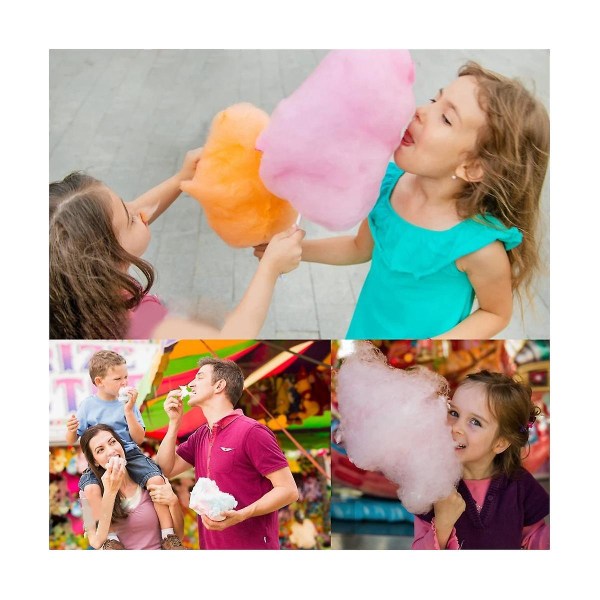 Cotton Candy Machine, mini sähköinen puuvillakaramellikone roisketiiviillä lautasella lastenjuhlilla, eu-pistoke Pink