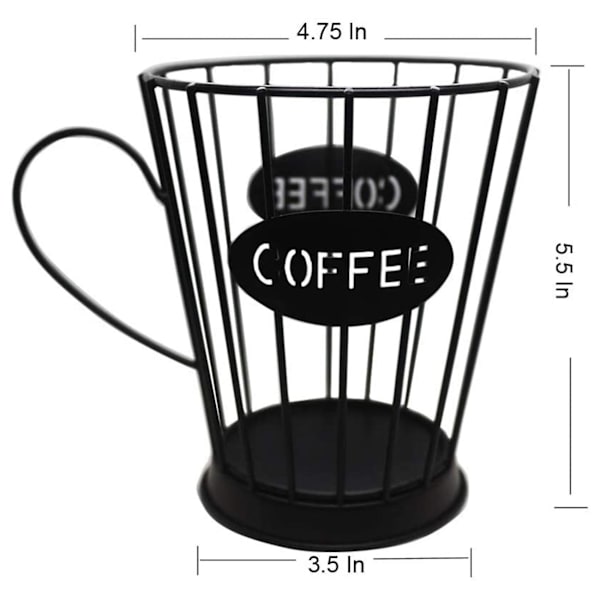 Kaffepodshållare Kaffe Kapselkorg Köksbänkshållare För Espresso Kapslar (liten) -bl
