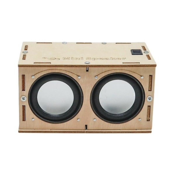 DIY Bluetooth Speaker Box Kit Elektronisk lydforstærker bygger din egen bærbare trætaske Bluetoo Photo Color