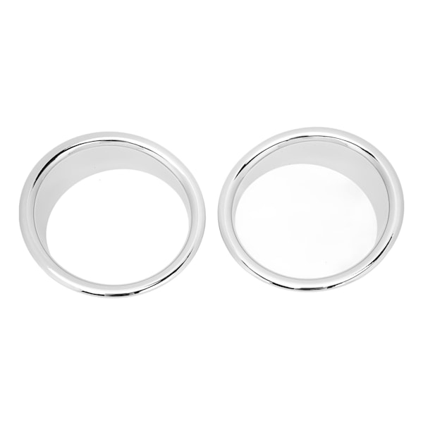 Bumper Fog Light Trim Bezel Glossy Plating Surface Front Driving Light Corner End Cover Ring Replacement for Hummer H2