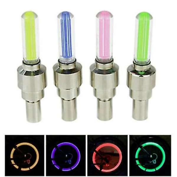 Vedenpitävä Led Wheel Light, Led Light Rengaspyörän venttiilinkorkit Green