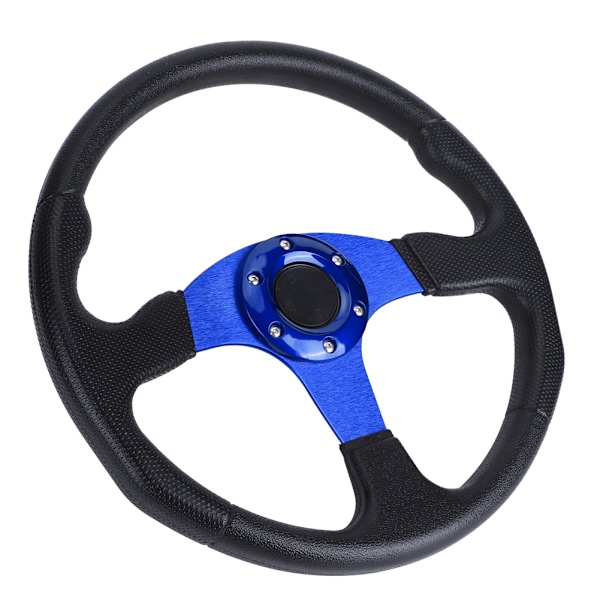 350mm/14in Racing Car Sport Styringhjul Dypt Fat 6 Bolter Universell Modifisert TilbehørBlå