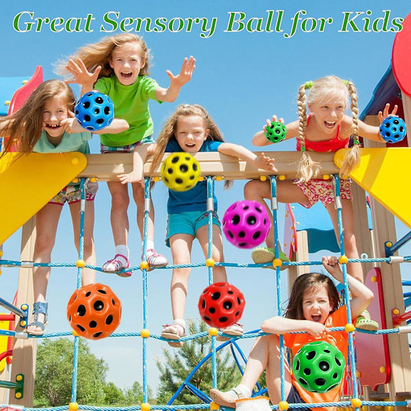 6 stk Astro Jump Balls Romball Ekstrem Høy Hopp Ball Tiktok Pop Hopp Måne Ball Gummi Hopp Sansestimulerende Ball -ES 6PCS