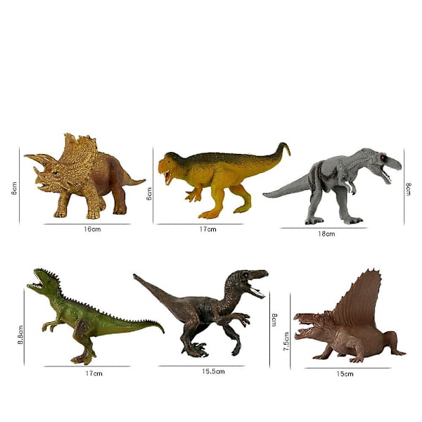 Dinosaur Legetøjsfigur aktivitetslegemåtte, pædagogisk realistisk dinosaurlegesæt. -ES set 2