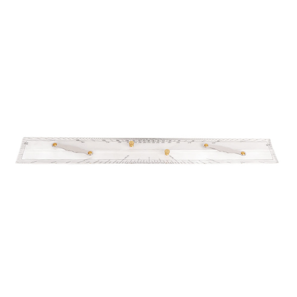 Marine Navigation Parallel Ruler - Klar skala - Høj nøjagtighed - Transparent båd skibstegning Parallel Ruler 600mm/23.62in