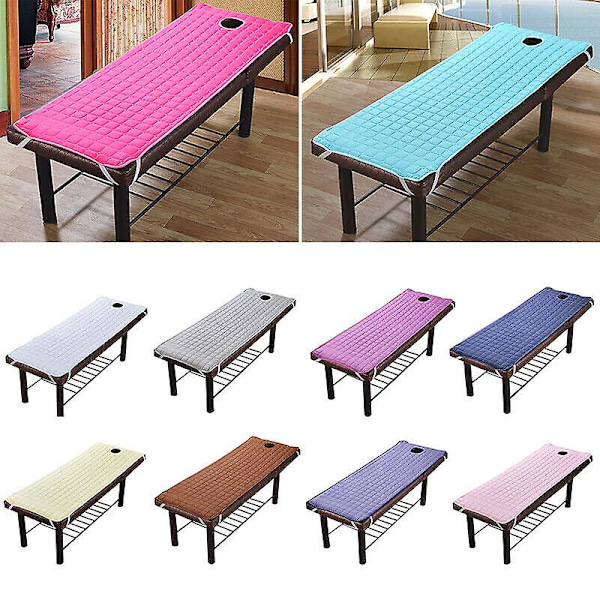 Sängkläde för massagebord, skönhetssalong, spa, med ansiktshål, 185*70cm white