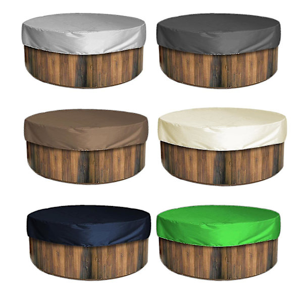 Cover Vattentät Anti-uv Spa Hot Tub Protector Utemöbler Nytt Black