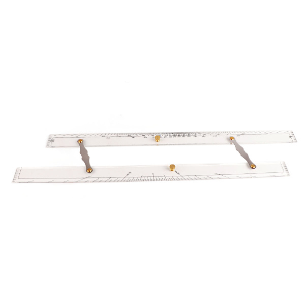 Marine Navigation Parallel Ruler - Klar skala - Høj nøjagtighed - Transparent båd skibstegning Parallel Ruler 600mm/23.62in