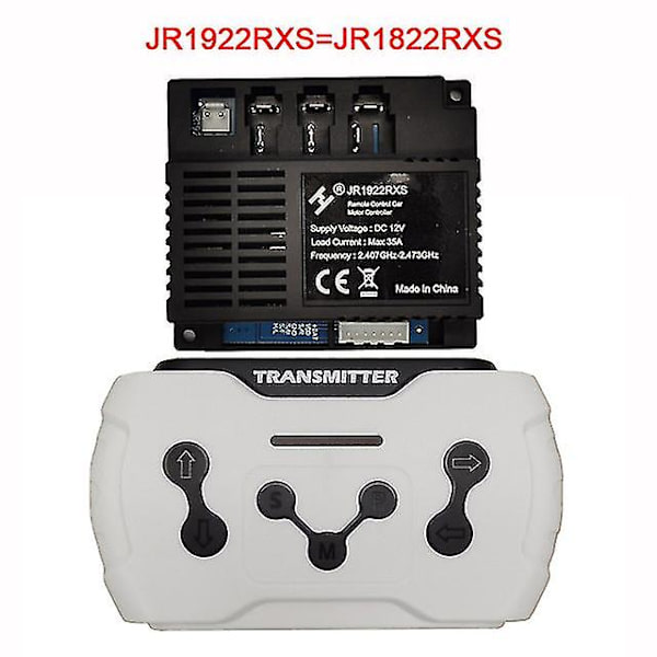 Jr-rx-12v Lasten sähköauton Bluetooth kaukosäädinvastaanotin, Smooth Start Controller Jr1958rx ja Jr1858rx/jr1738rx -HG JR1922RXS Full set