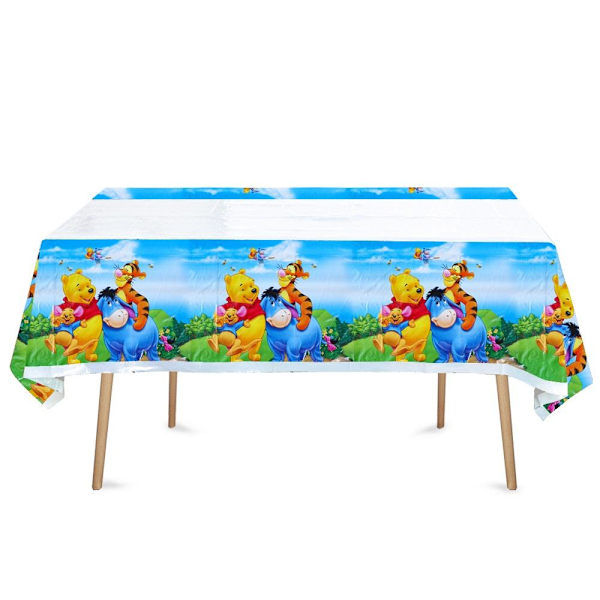 Winnie the Pooh Duk Bordpynt Bursdagsdekorasjoner 108*180cm