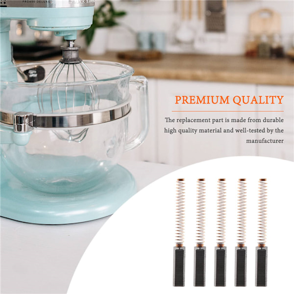 W10380496 Kolborste för Ståmixer till Whirlpool & KitchenAid Mixers Motorborste Ny AP5178083, PS3495098, 6-pack