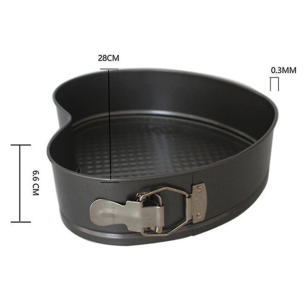 Hjärta Bakplåt Hjärta Springform Liten, non-stick belagd, hjärtformad Bakplåt Utlopp Bakplåt