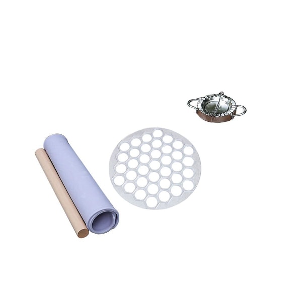 Husholdningsrund Dumplingform 37-hull Dumpling Artifact Lat Dumpling Maker Aluminium Legering Dumpling Silver