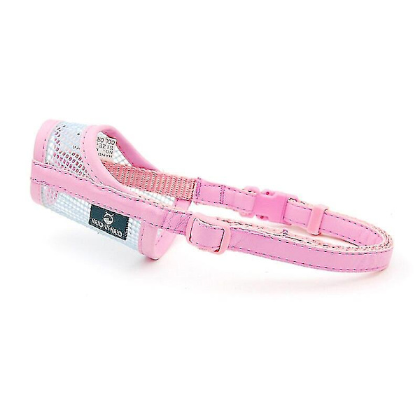 Hundemundkurv til kæledyr - Nyttig hundemundkurv mod bid til små, mellemstore og store hunde - Holdbar mesh, bærbar, multifunktionel hundemundkurv Jd4 Pink 2XL