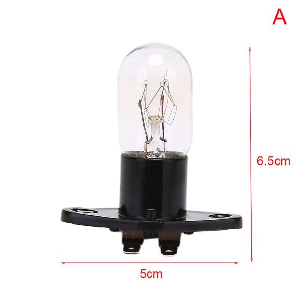 Mikroaaltouunin lamppu lampun kanta 230v 20w vaihto lampun pidikkeellä A