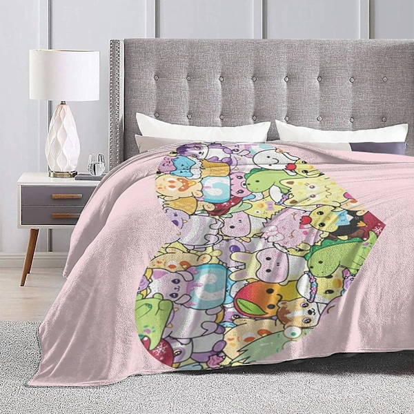 Sød Moriah Elizabeth Hjerte Ultra-blød Mikrofleece Tæppe Hjemmeindretning Kast Letvægts Kompatibel Med Sofa Seng -o183 -ES 50x40in 125x100cm