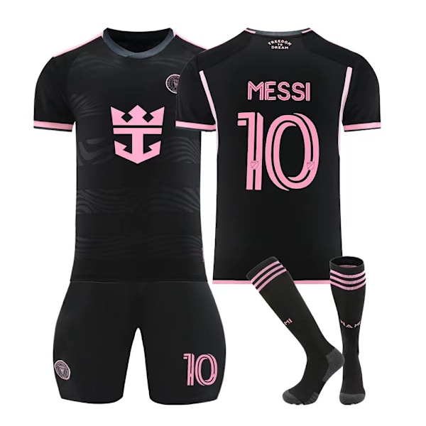 2425 Miami away Messi fodboldtrøje med sokker L(175-180cm)